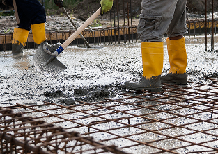 Finished casting the concrete for structural element at Starlight Park